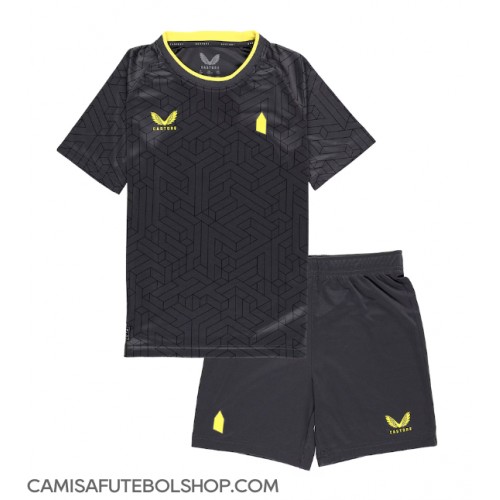 Camisa de time de futebol Everton Replicas 2º Equipamento Infantil 2024-25 Manga Curta (+ Calças curtas)